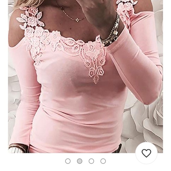 COLD SHOULDER LACE TOP - Picture 5 of 5